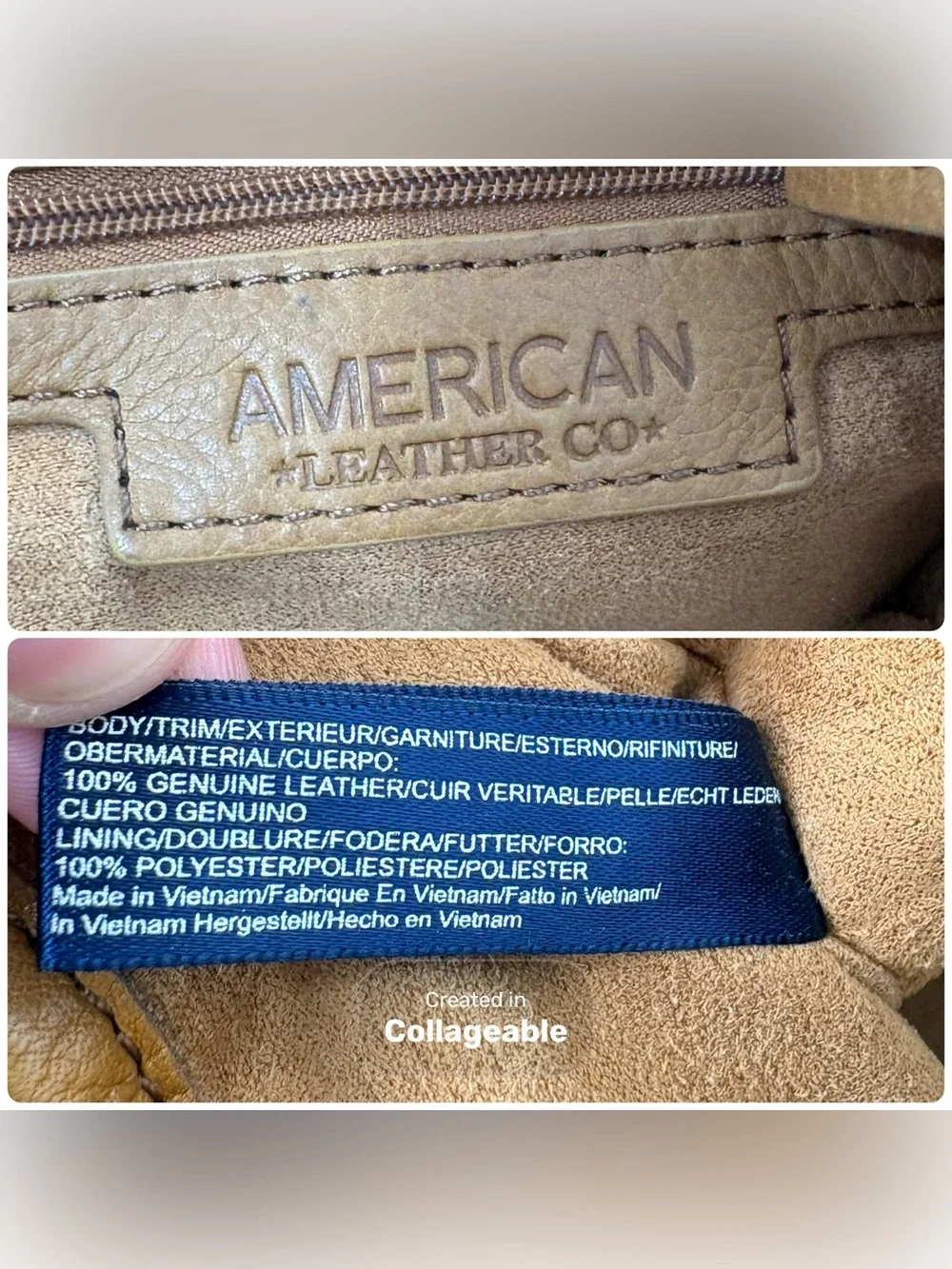 PROJECT American Leather Co Tan Carrie Hobo Shoulder Bag